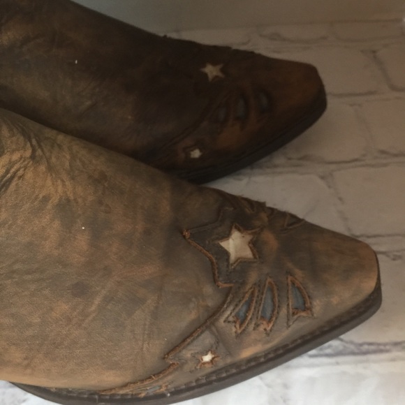 LAREDO STARS & STRIPES COWBOY PATRIOTIC BOOTS 9 - Picture 7 of 14